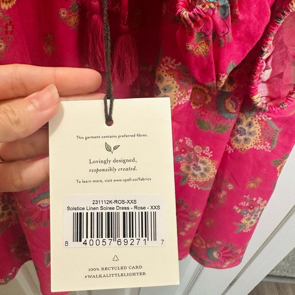 Spell Solstice Linen Soiree Dress - size XXS - Picture 6 of 6